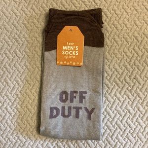 “Off Duty” Men’s Gray Socks New NWT